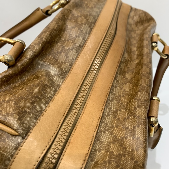 Celine Brown Macadam Boston Bag Sku#85272 (Gently used, Stains) - Picture 14 of 14